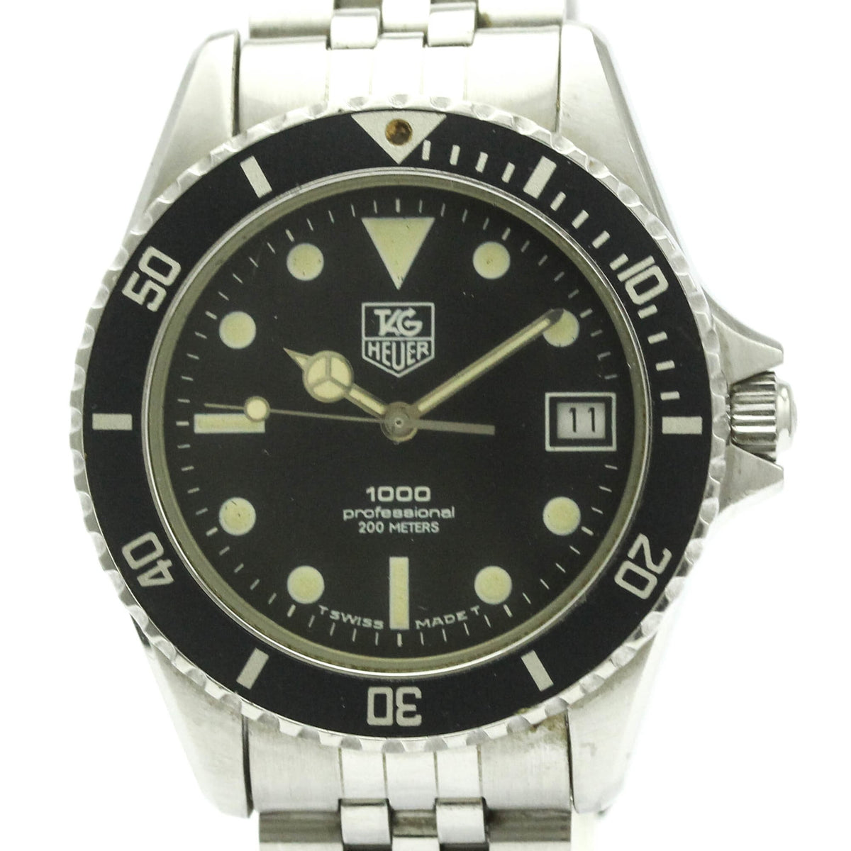 TAG HEUER 1000 Stainless Steel Quartz Mens Watch 980.013 — Good