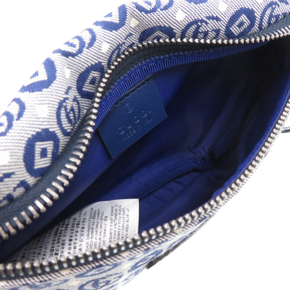 Like new Gucci children's star waist pouch 502095, canvas and leather, blue, 1584 GUCCI — Like New