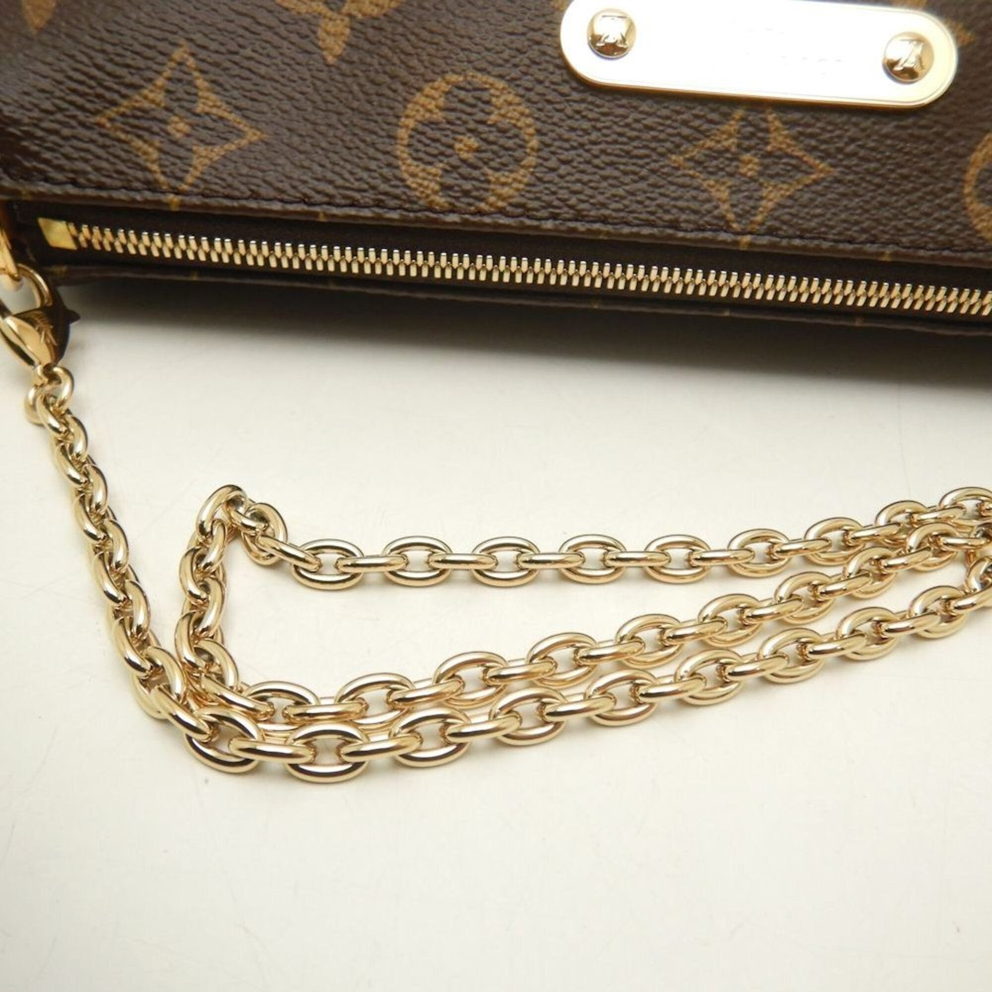 LOUIS VUITTON Louis Vuitton Monogram Eva M13567 Shoulder Bag Brown Women's 253882 — Like New