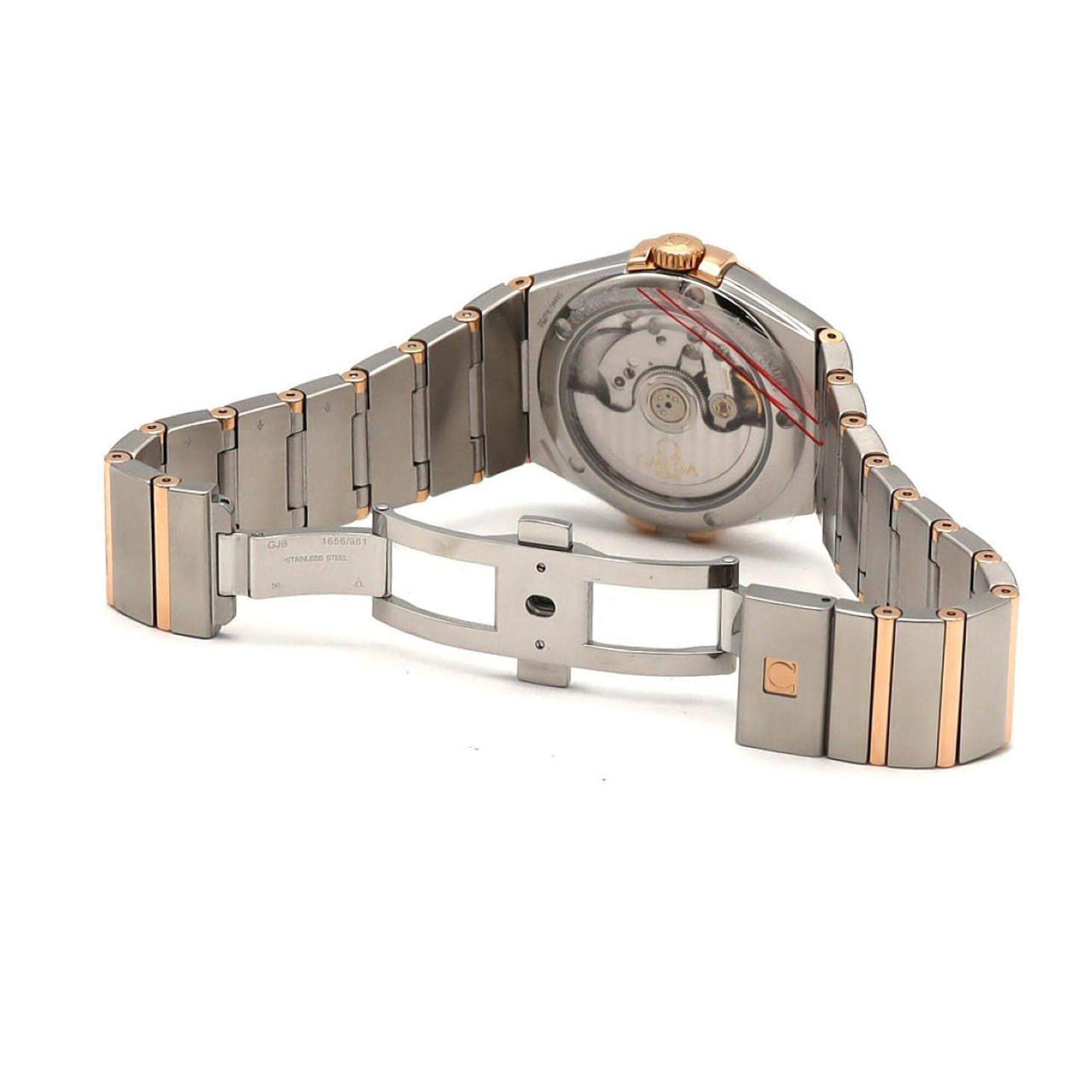 Omega Constellation Brushed RG Combination 123.20.35.20.06.002 SSxPG Automatic Watch — Very Good