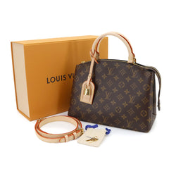 Louis Vuitton Petit Palais PM Monogram 2-way Hand/Shoulder Handbag Brown M45900 RFID — New - Store Return