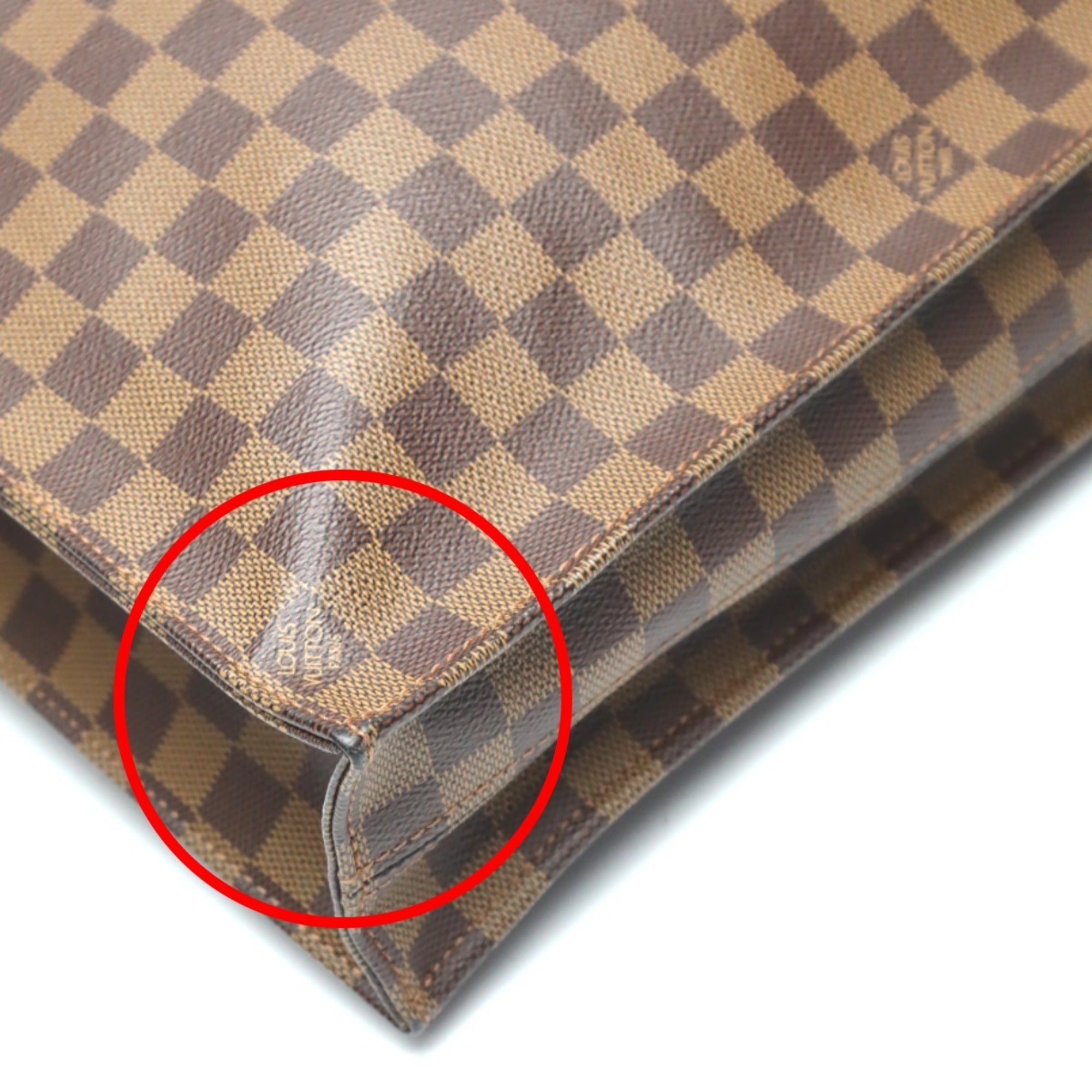 Louis Vuitton LOUIS VUITTON Handbag Tote Bag Damier Sac Plat Canvas N51140 Ebene LV — Like New