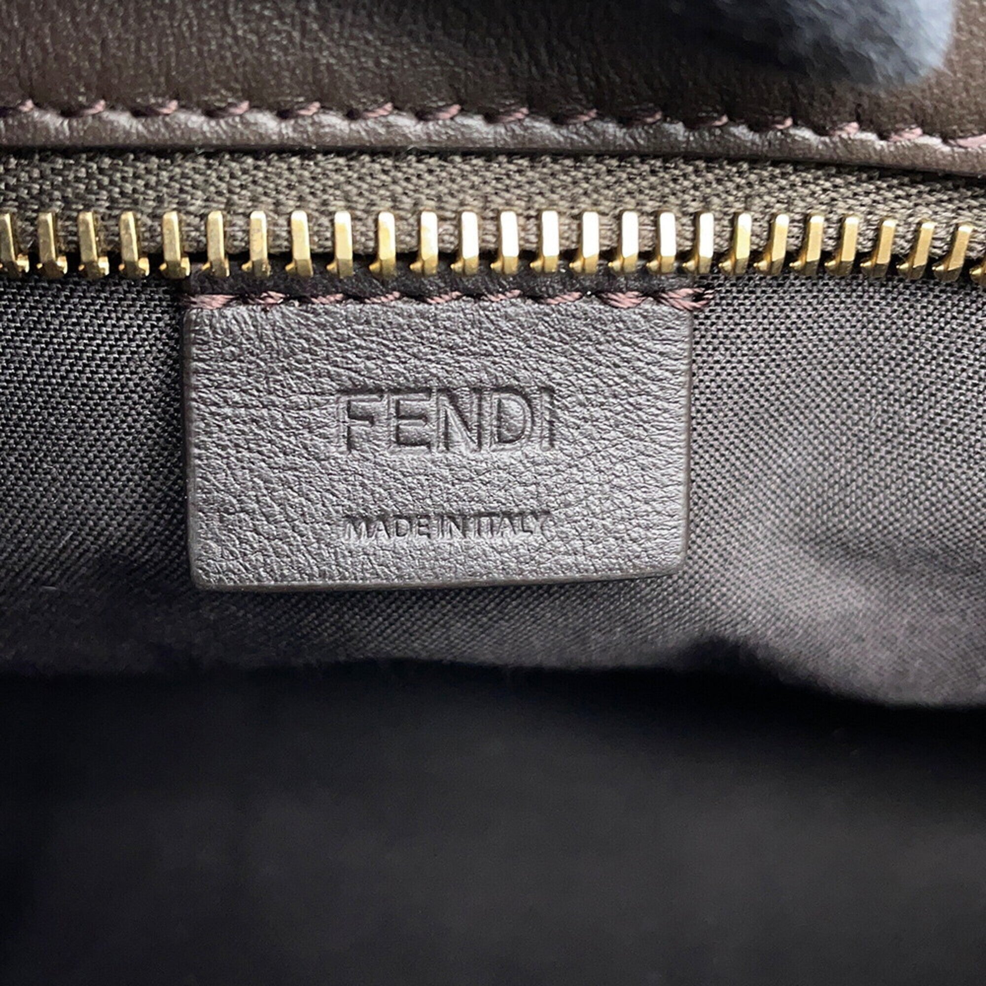 Fendi Roll FF Jacquard Mini Canvas Leather Handbag 8BS096 2-way Shoulder Bag FENDI — Like New