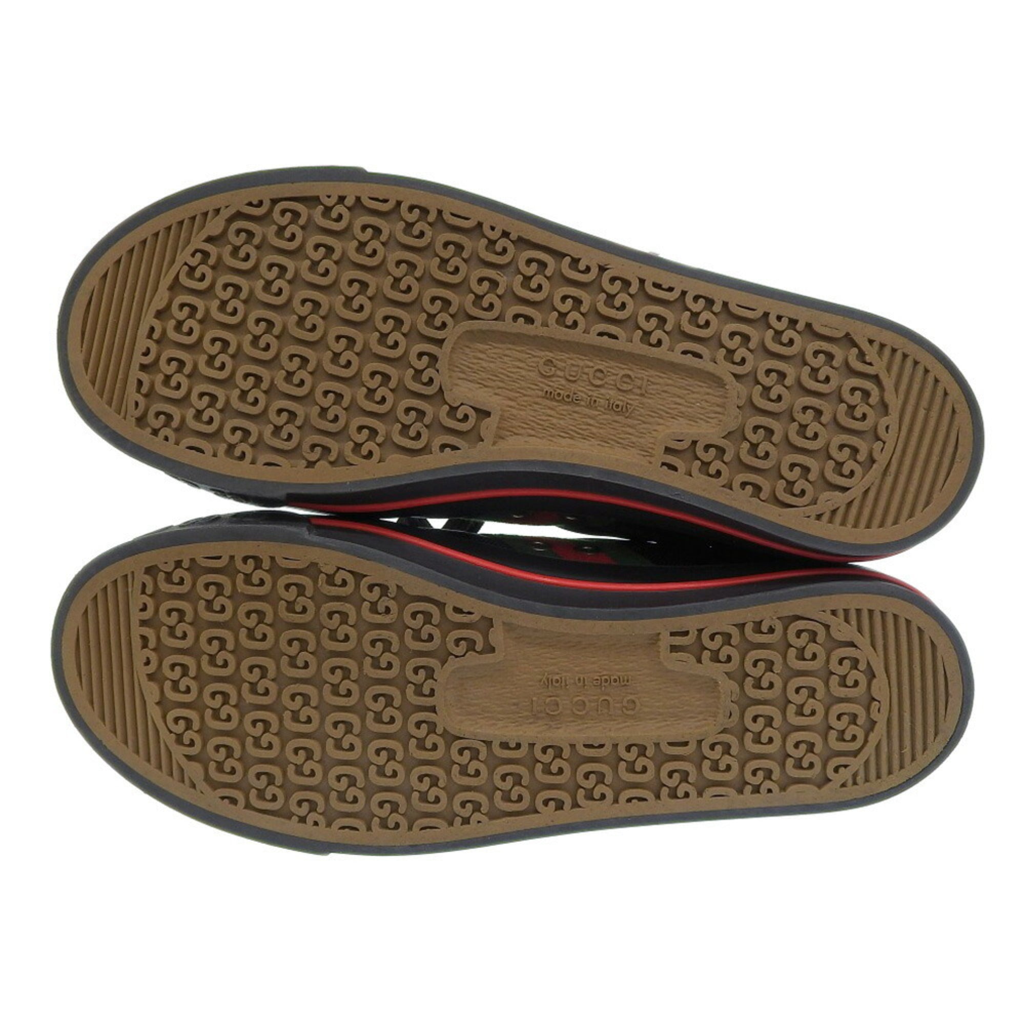 GUCCI Shelly Line GG Canvas Tennis 1977 Off the Grid Shoes Black 6 629242 H9H70 1072 Men's