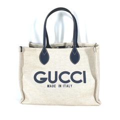 Gucci 772176 Japan limited JAPAN Shoulder Bag Shoulder Bag Tote Bag BeigeBased x Black Dark Navy Based — Like New