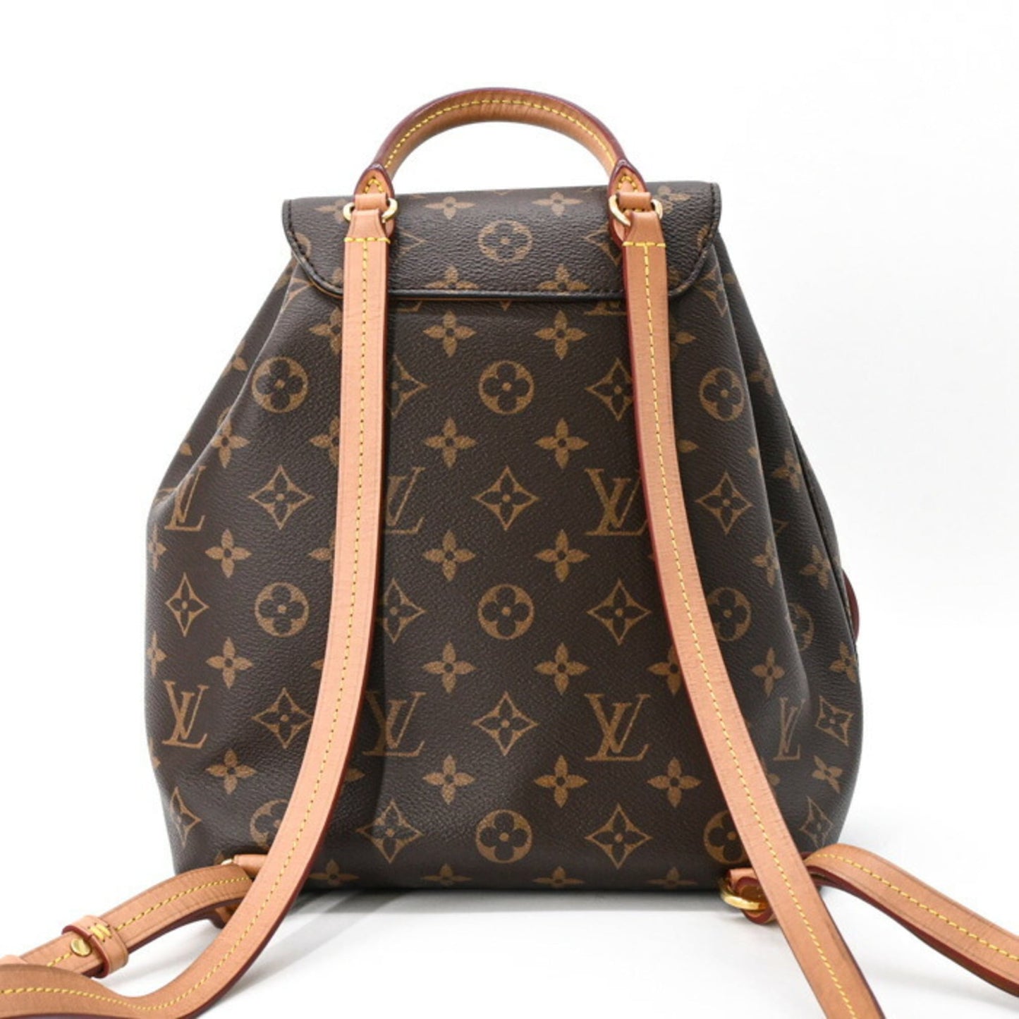 LOUIS VUITTON Montsouris NM PM Monogram Leather Backpack, Brown, with IC Chip, M45501