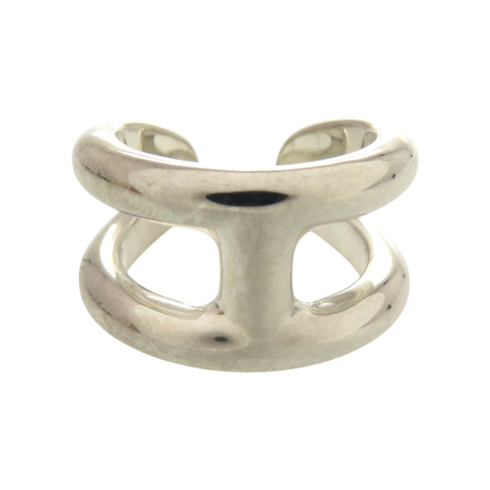 Like new Hermès Osmos PM 25X016973 sterling silver ring, size 12.5, 0581 HERMES — Like New