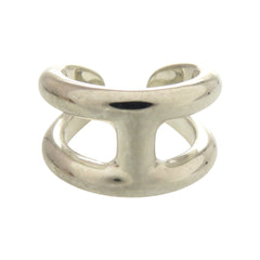 Like new Hermès Osmos PM 25X016973 sterling silver ring, size 12.5, 0581 HERMES — Like New
