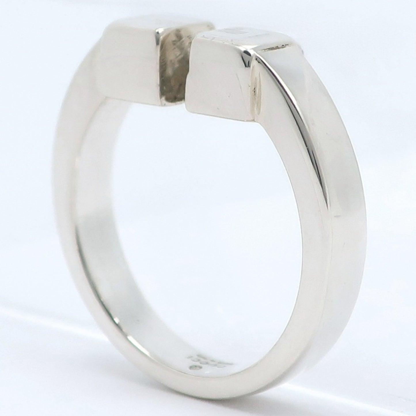 Gucci Square G Ring, Size 12, Fork Sterling Silver, Approx. 6.5g, Women's