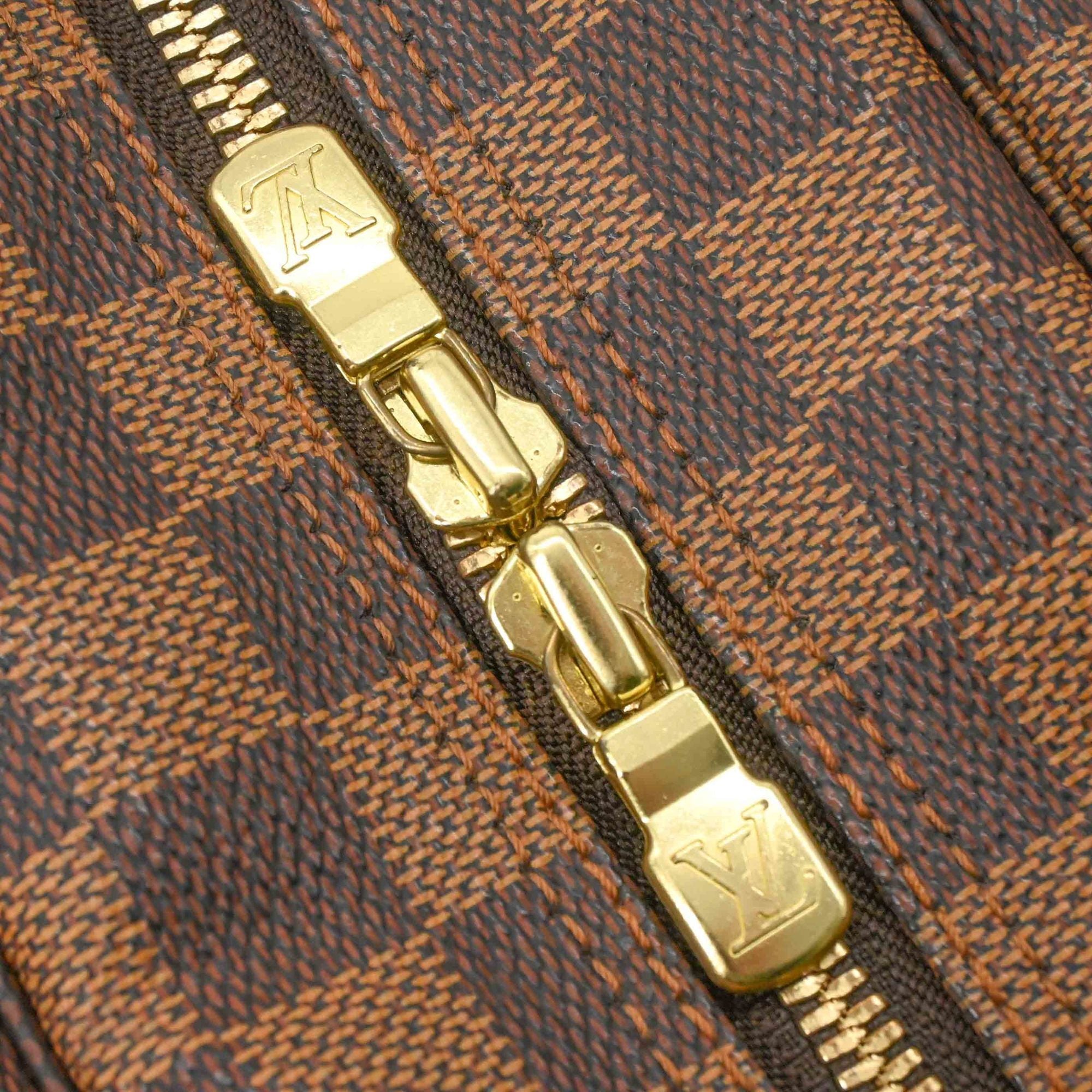 LOUIS VUITTON Naviglio Damier Azur Shoulder Bag, Brown, Men's/Women's, N45255 — Like New