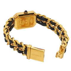 Chanel Premiere Large Size H0001 Women's Watch Black Gold Quartz — Very Good