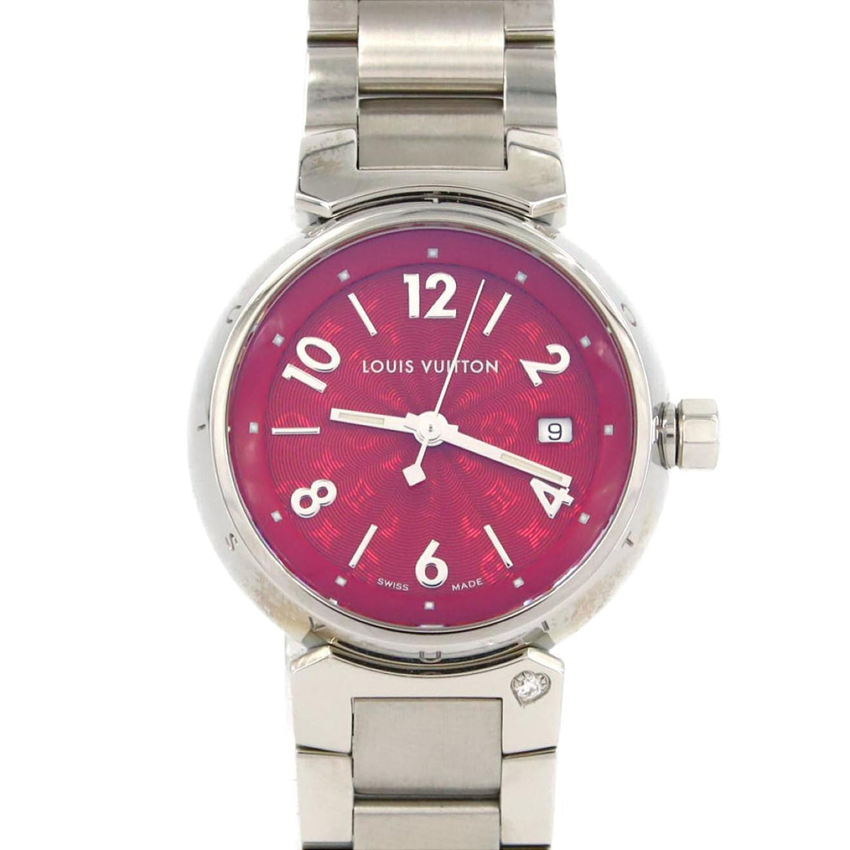 Louis Vuitton Tambour Q121T Stainless Steel Quartz Watch — Very Good