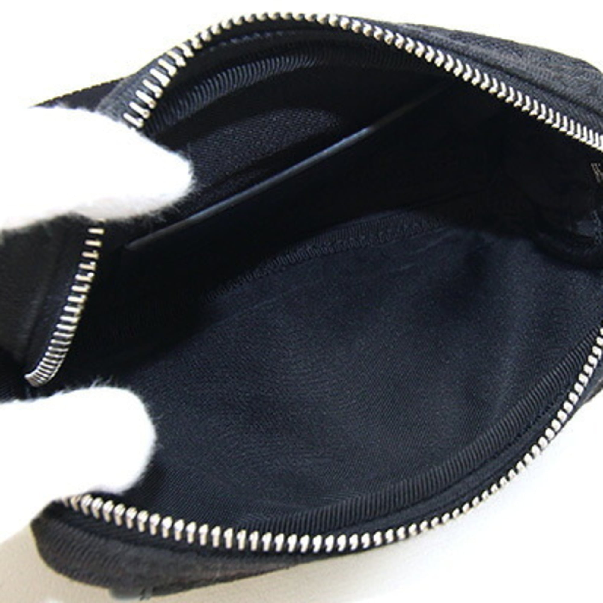 Gucci Shoulder Bag 855344 GG Canvas Leather Black Pouch Women's GUCCI — Like New