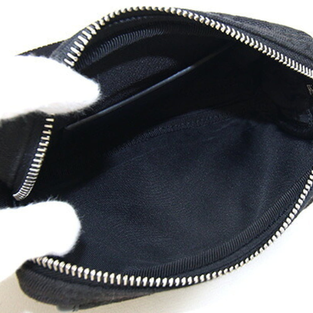 Gucci Shoulder Bag 855344 GG Canvas Leather Black Pouch Women's GUCCI — Like New