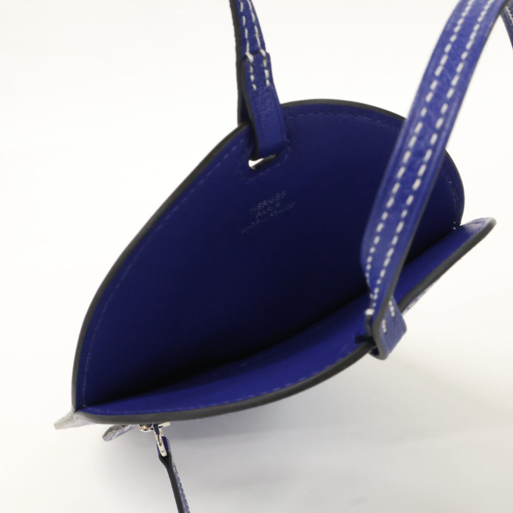 HERMES (U stamp) Chevre Mysore In-the-Loop To Go Wink GM Smartphone Shoulder Bag/Case - Blue Electric Women's — Like New