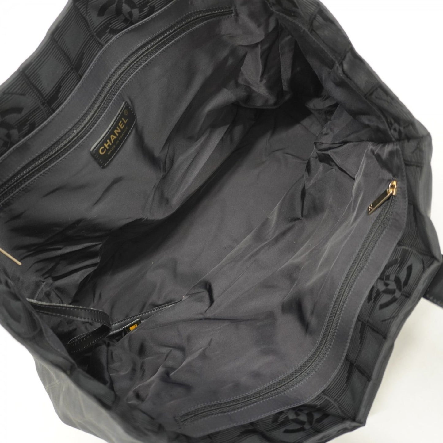 Chanel New Travel Nylon Tote Bag, Black, Women's