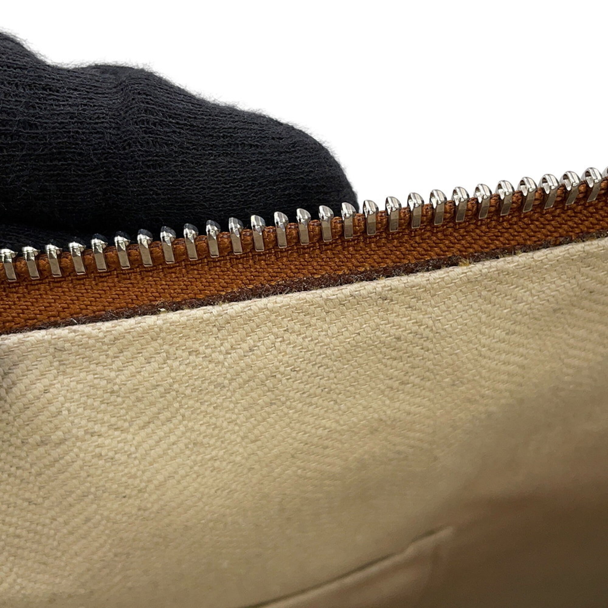 LOEWE Cross Line Leather Clutch Bag