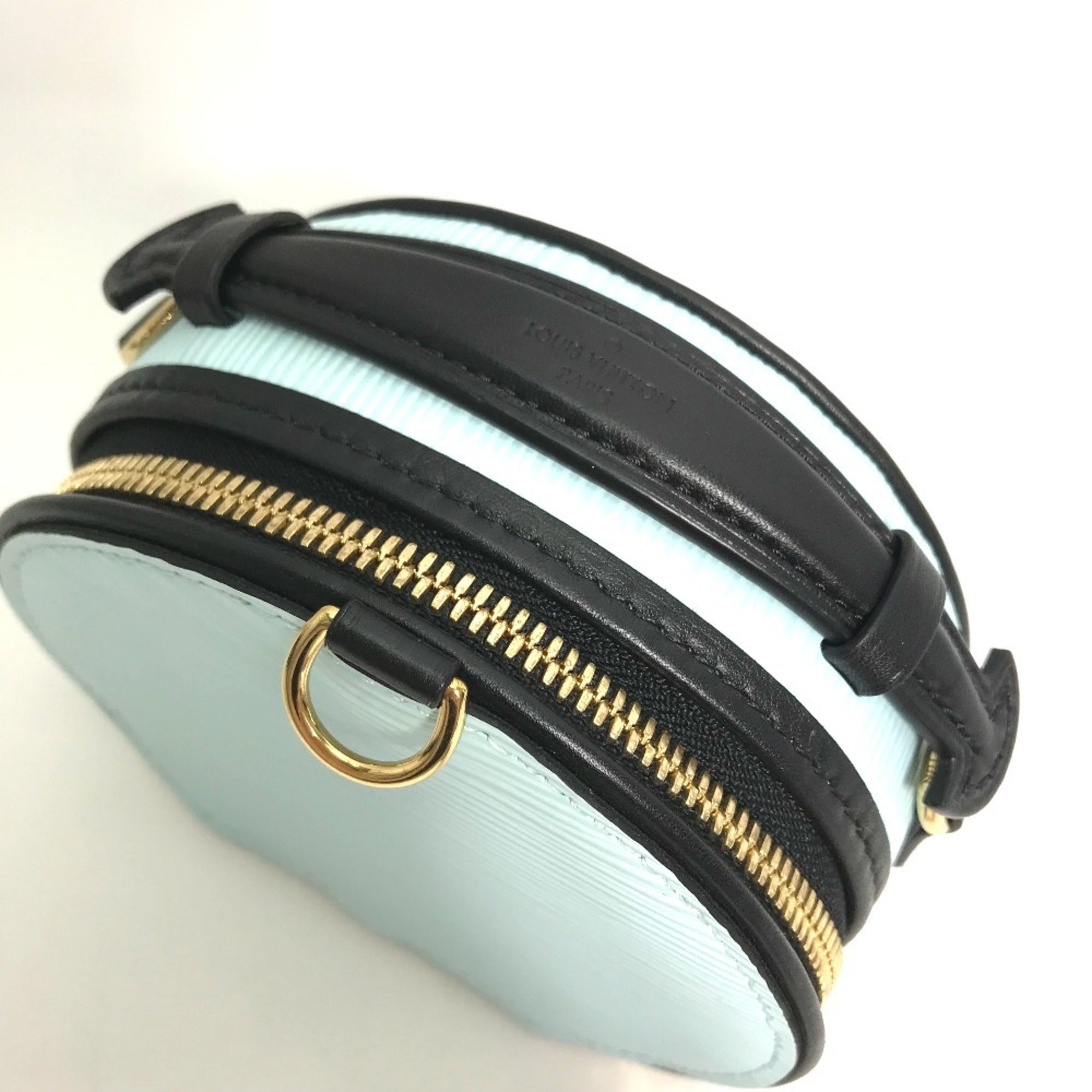 LOUIS VUITTON R97999 Epi Petite Boite Chapeau 2-Way Handbag/Pouch/Shoulder Bag in Leather, Seaside Blue, Like New — Like New