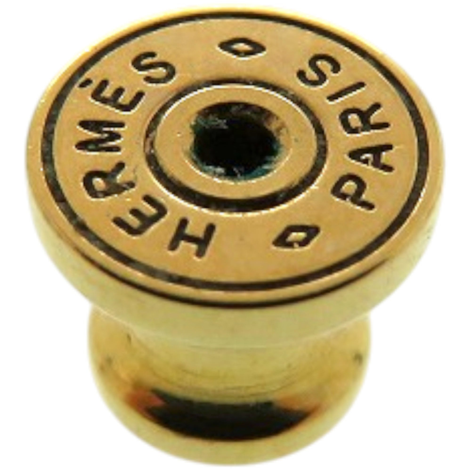 Hermes Hermès Single Pop Ash Mini Metal Vert Fizz Green Earrings 0162