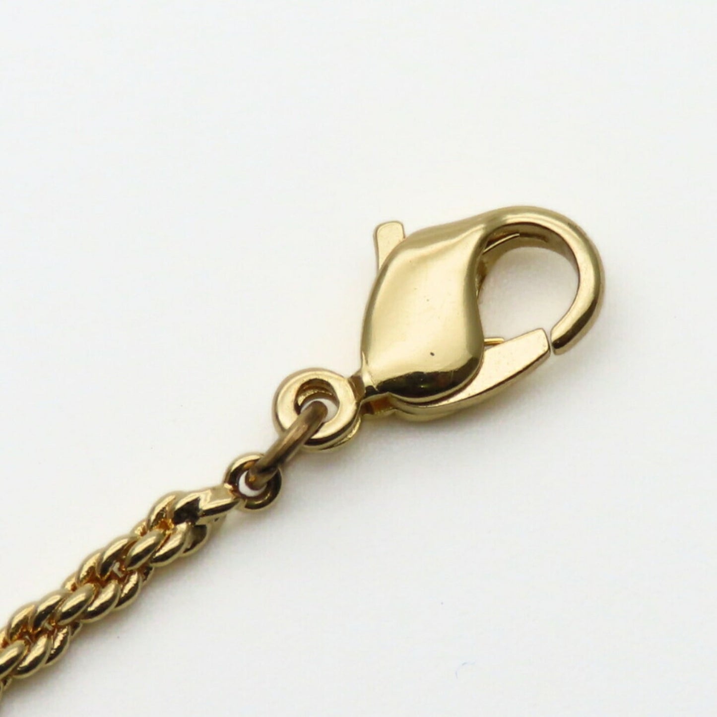 Christian Dior Necklace Emblem Metal Gold Plated GP Women's