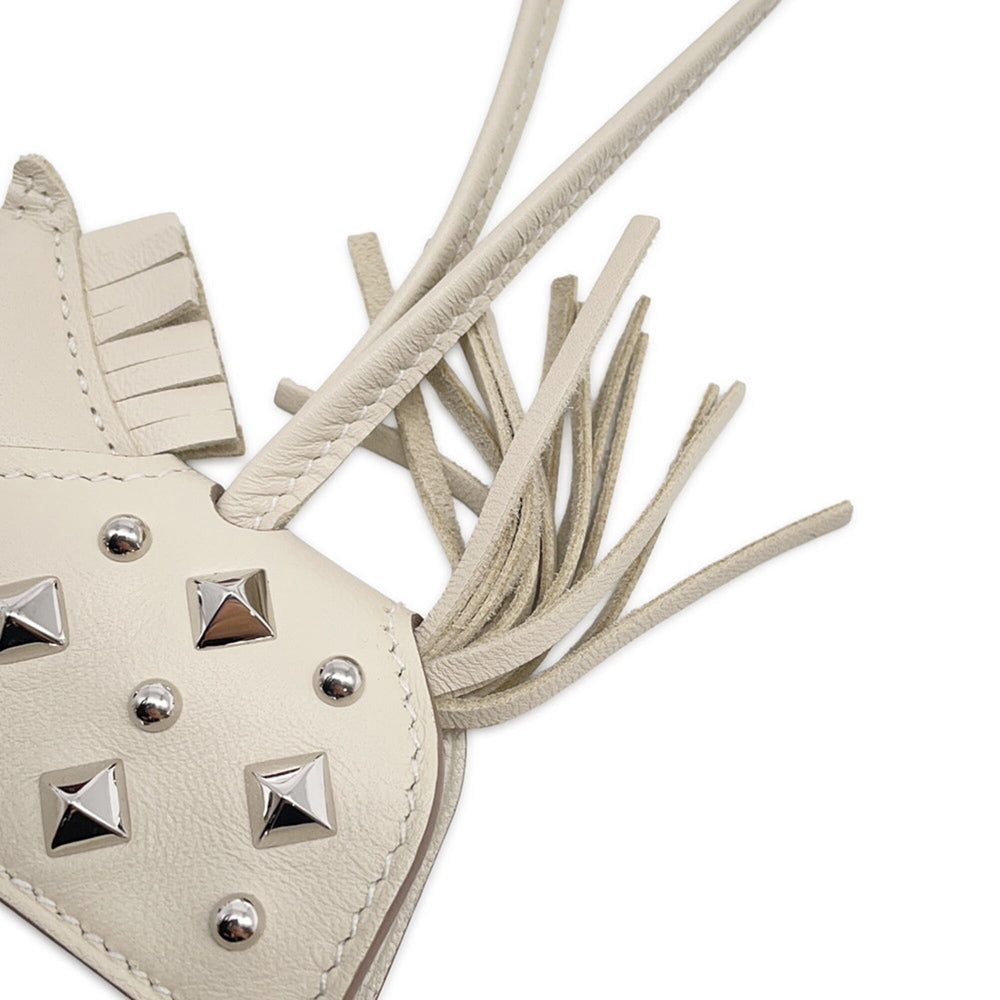 Hermes accessory bag charm Rodeo PM Robeo Lock Clé lambskin K stamp HERMES ornament — Like New