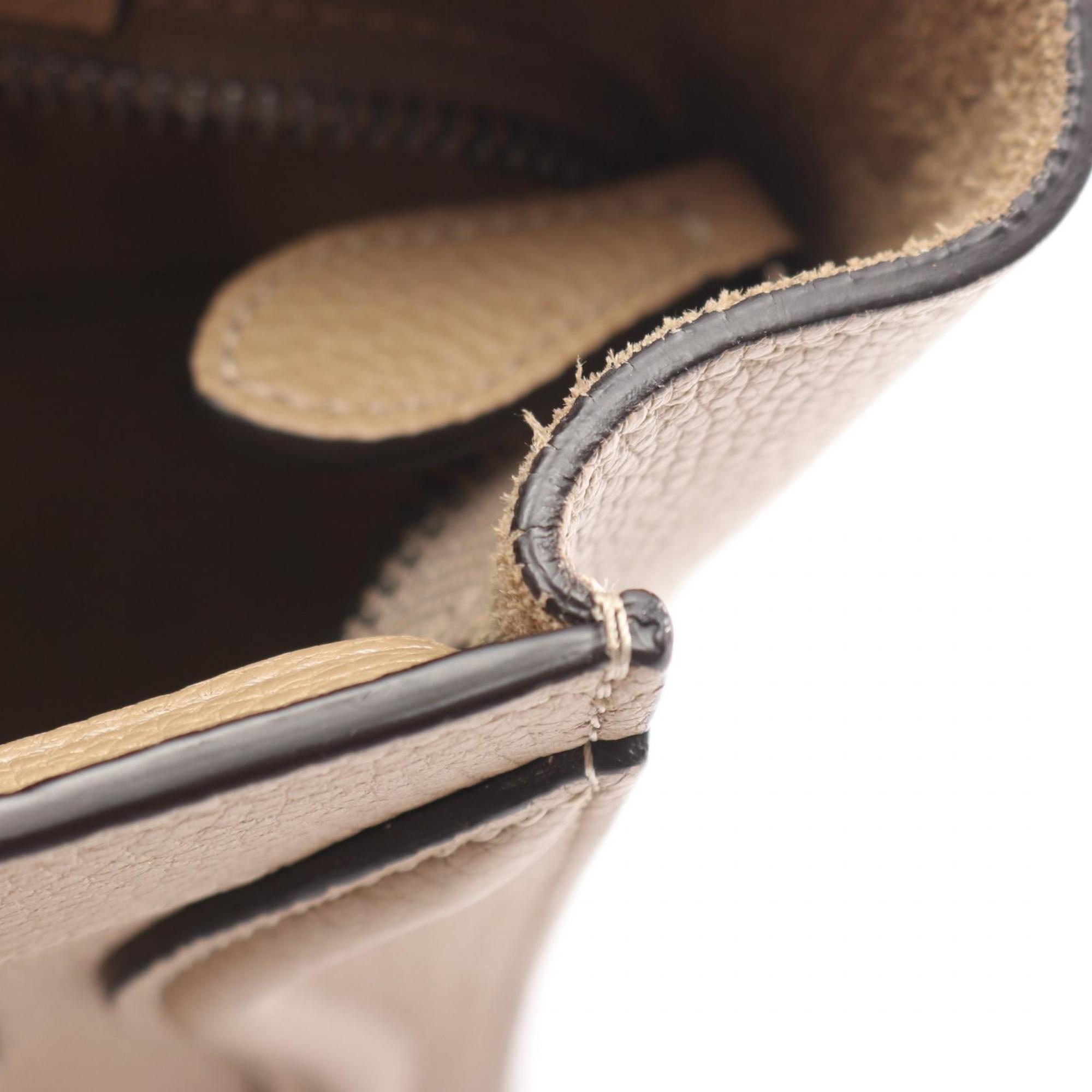 Celine Luggage Nano Shopper Handbag, Leather, Women's, Beige, 168243