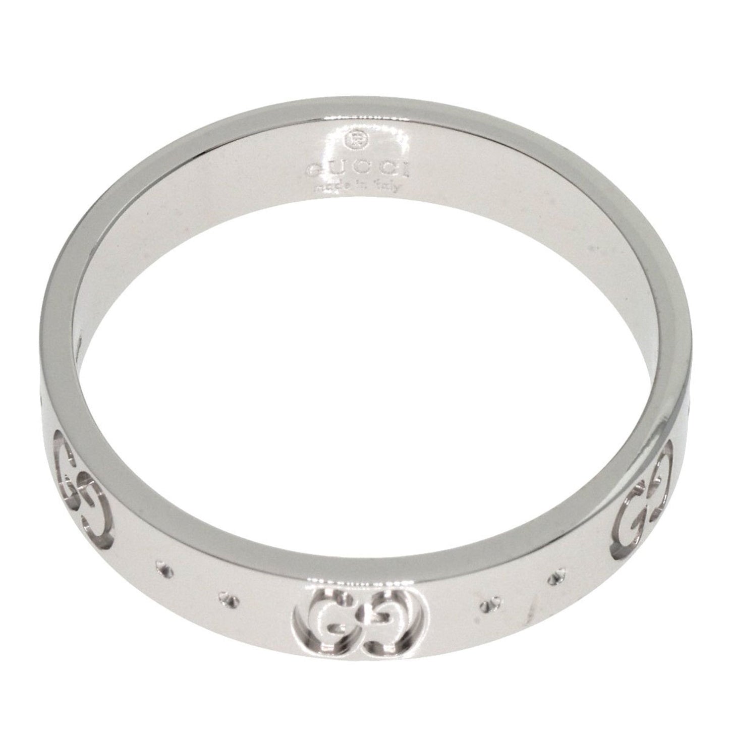 Gucci GG Icon #19 Ring in 18K White Gold for Women