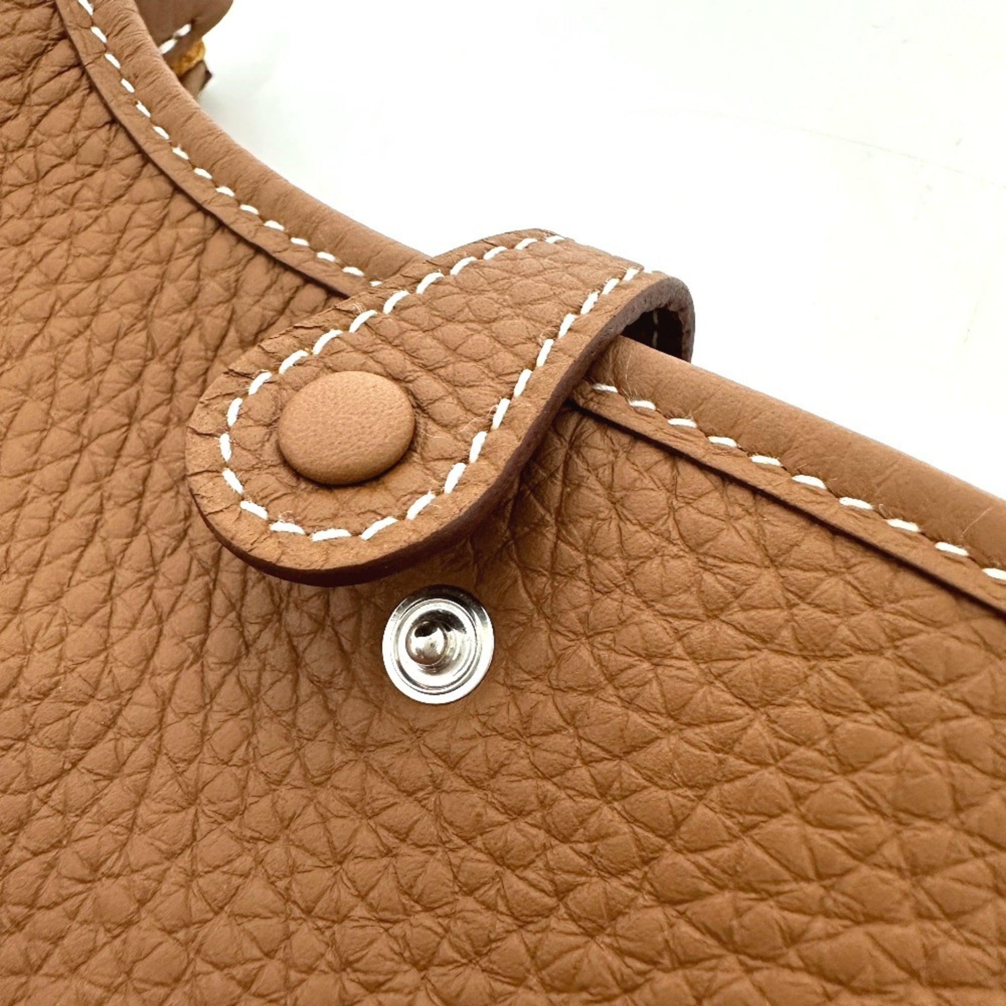 HERMES Evelyn TPM Crossbody Bag Pochette Shoulder Taurillon Clemence Women's Gold — New - Store Return