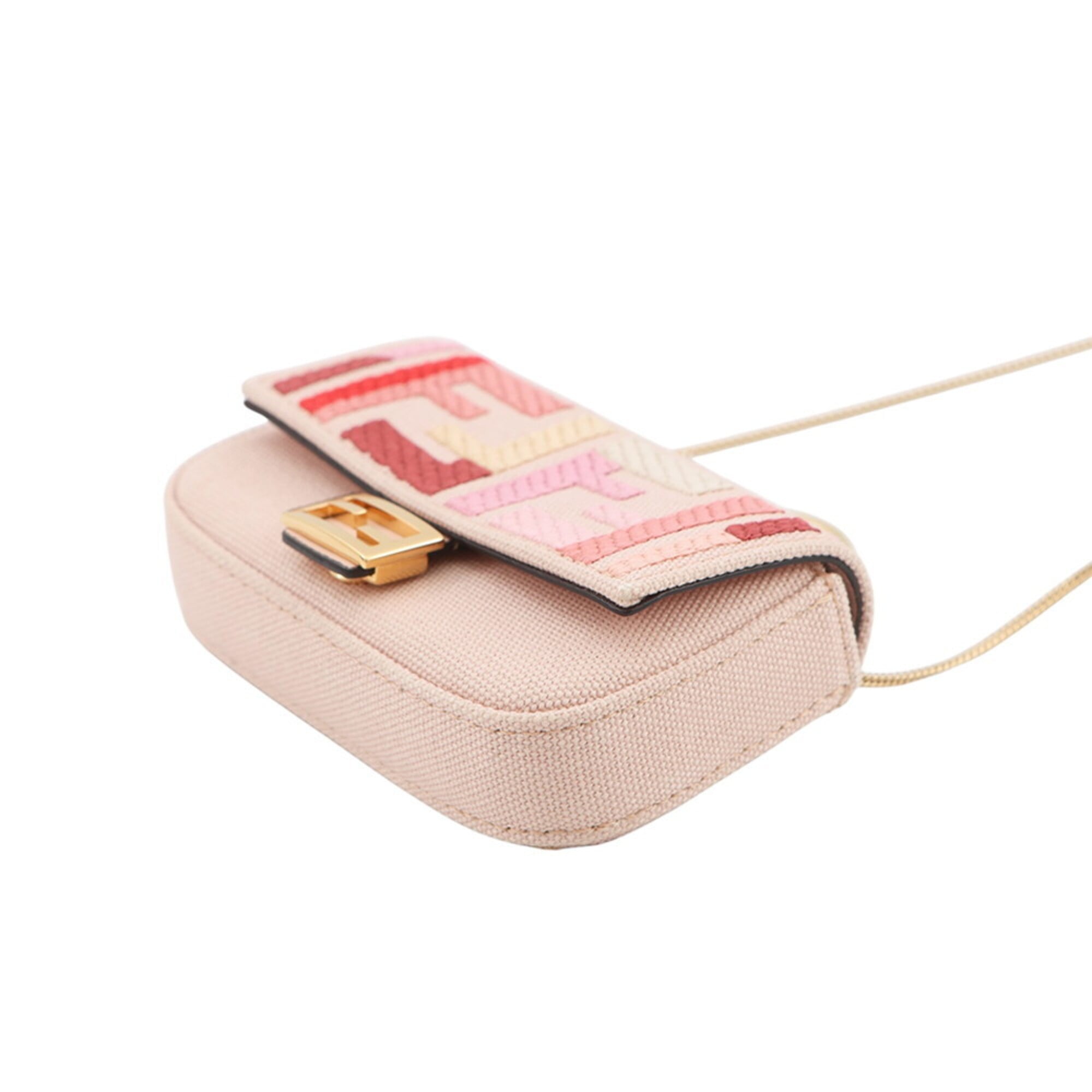 Fendi accessory bag charm Nano Baguette canvas 7AR844 FENDI — Like New