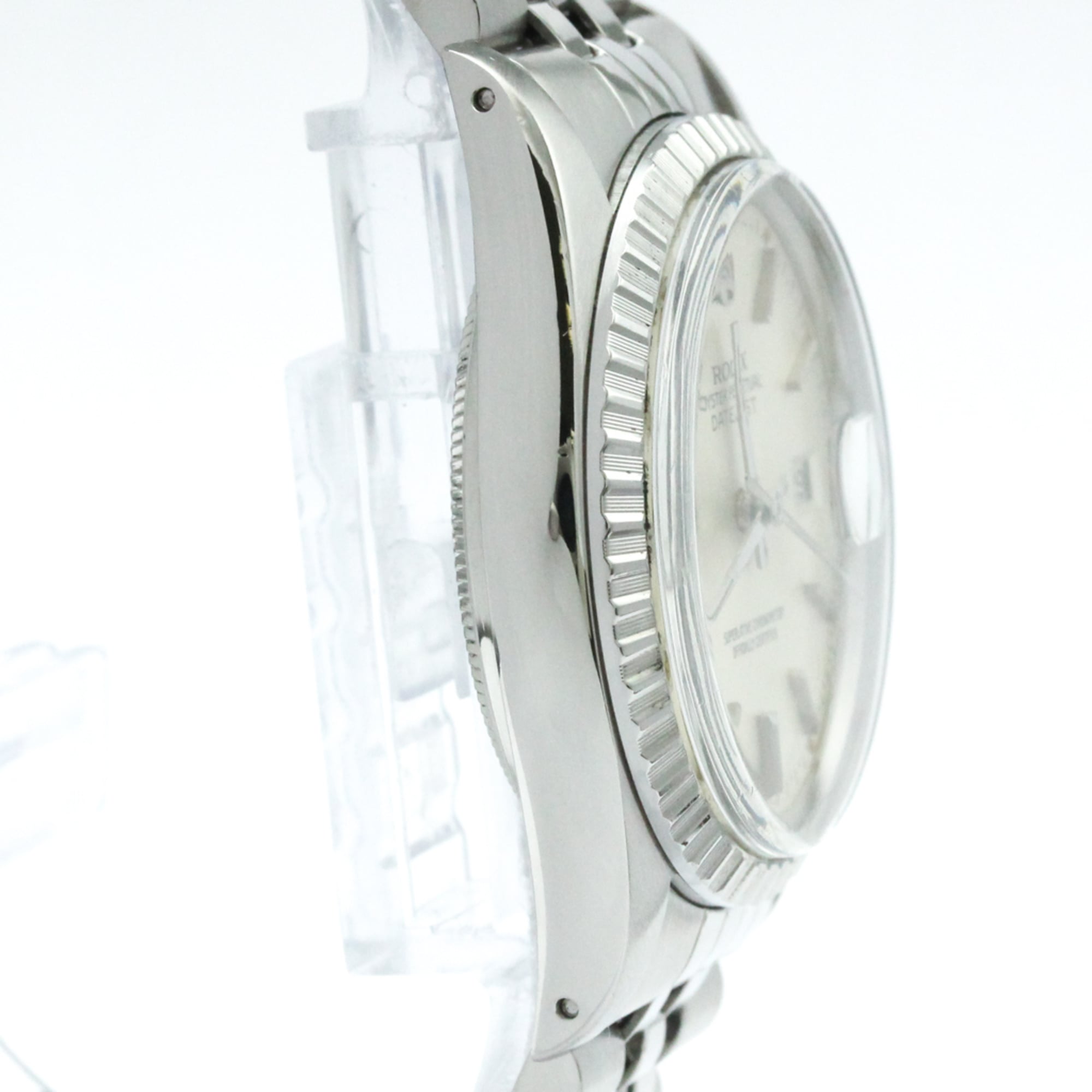 ROLEX Datejust 18K White Gold Steel Automatic Mens Watch 16030 Polished — Very Good