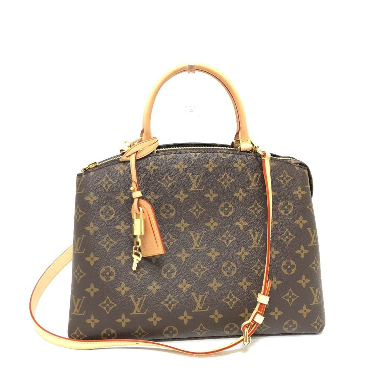 LOUIS VUITTON M45898 Grand Palais MM 2-Way Bag, Monogram Canvas, Brown, Like New — Like New