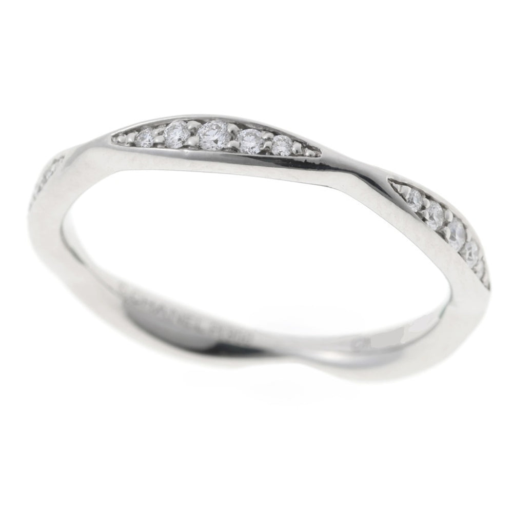 Chanel Camellia Collection Eternity Ring, Full Diamond, Pt950 Platinum, Size #9 — Like New