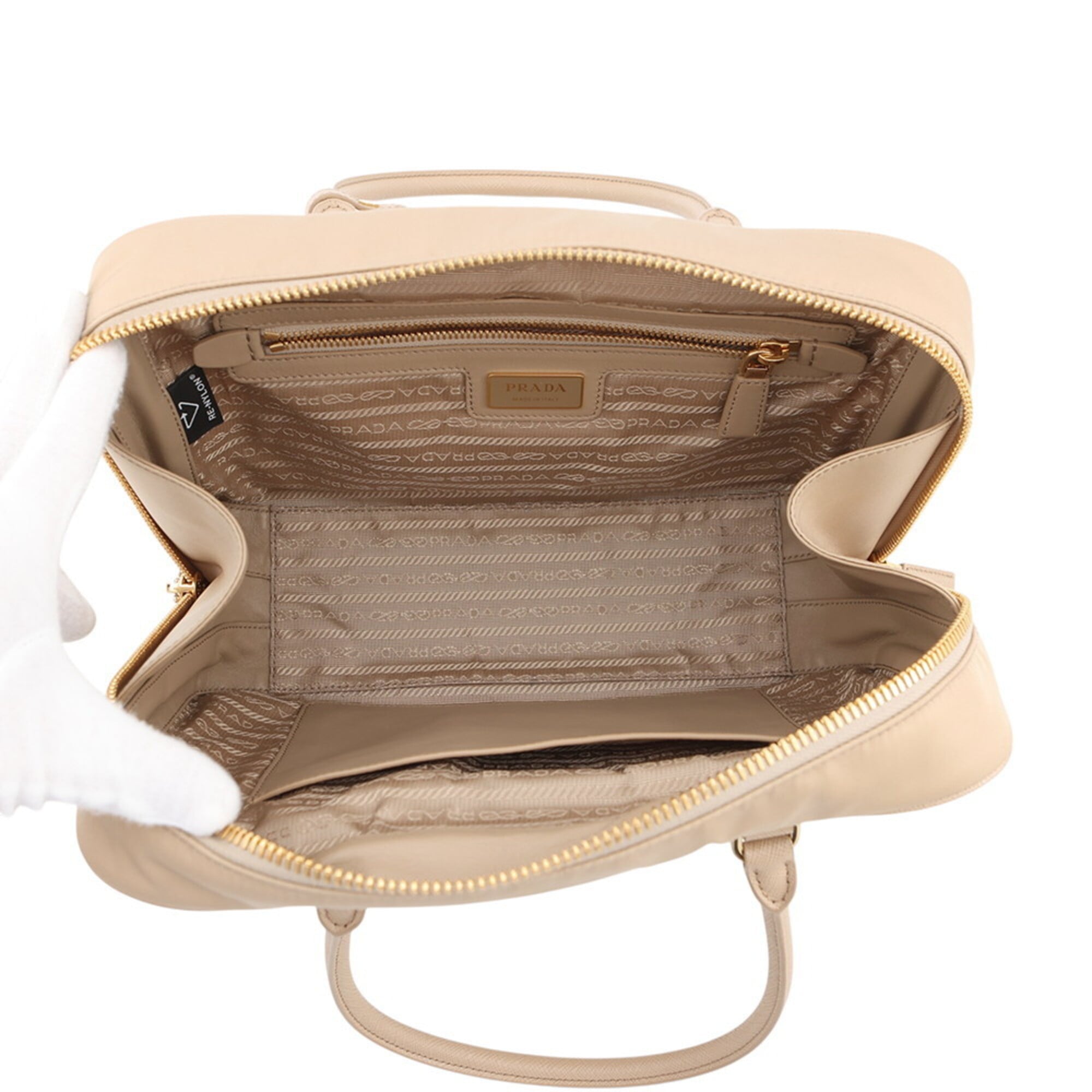 Prada Handbag Re-Edition 1978 Medium Nylon Leather 1BB115 PRADA 2-way Shoulder Bag — Like New