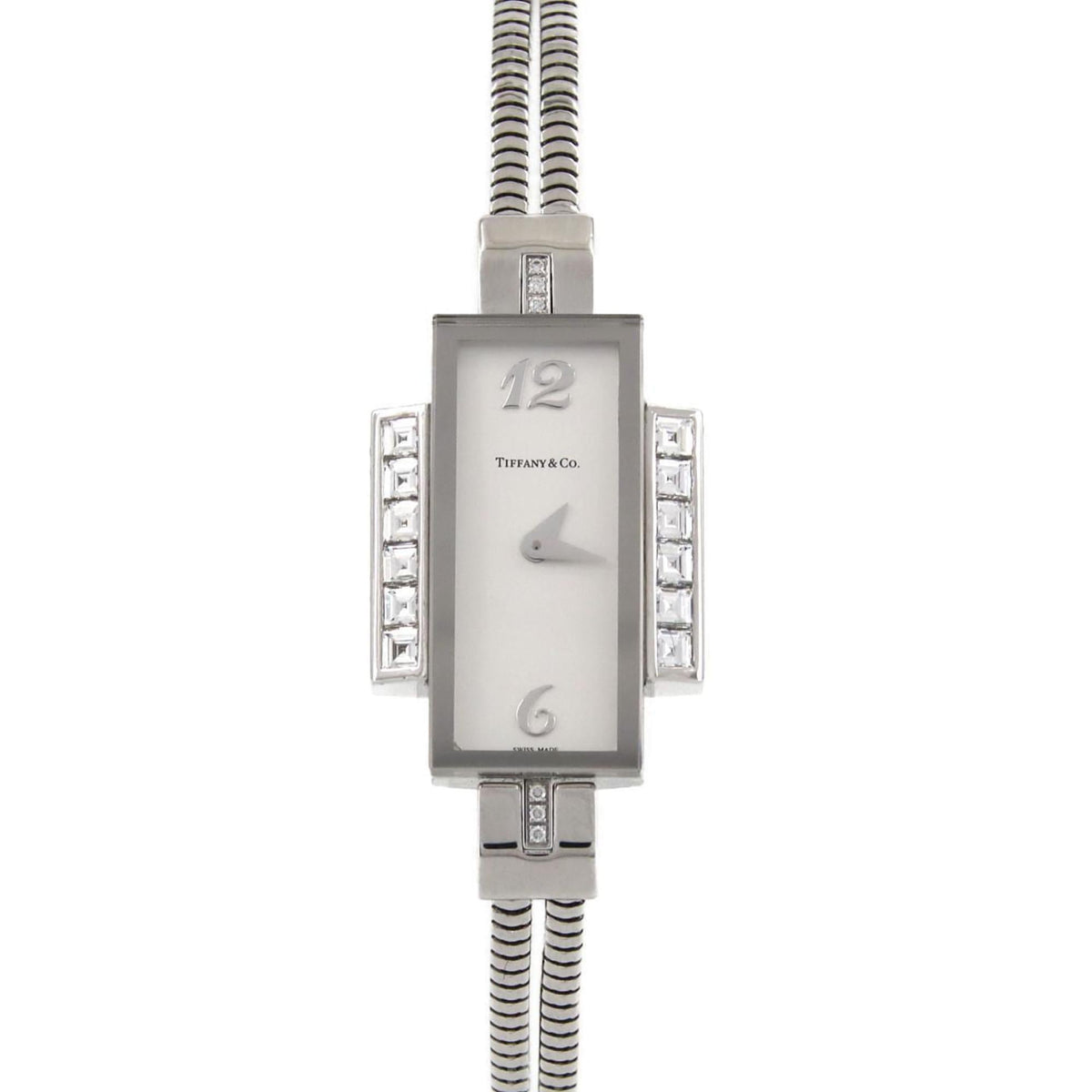 Tiffany Cocktail Watch, WG Baguette D, 18675293, Quartz Watch — Very Good
