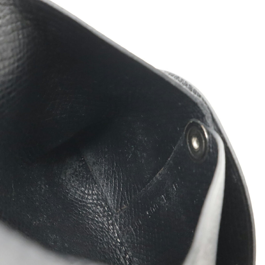 HERMES Bastia coin case, wallet, purse, Veau Epsom leather, black, U stamp