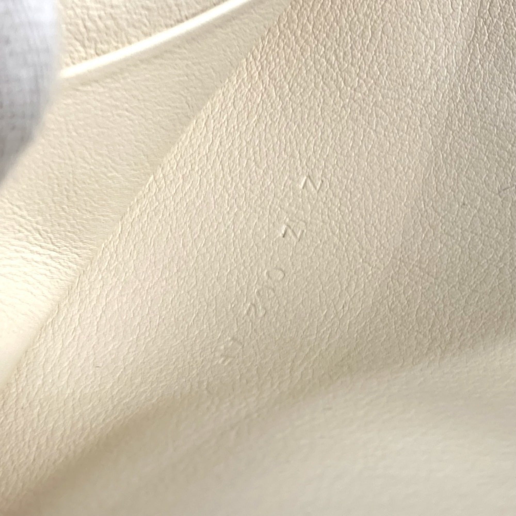 HERMES Hermes Carre Pocket Long Accessory Case Flat Pouch Bag Clutch Leather Women's Ivory — Like New
