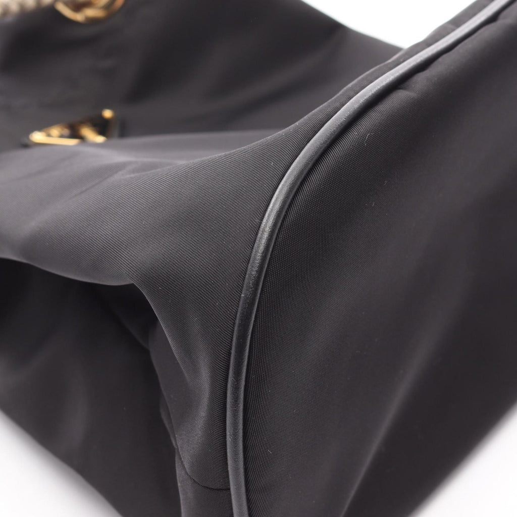 Prada Re-Nylon Tessuto Rope Mariner Small Bucket Bag, Shoulder Nylon, Women's, Black, 1BE082