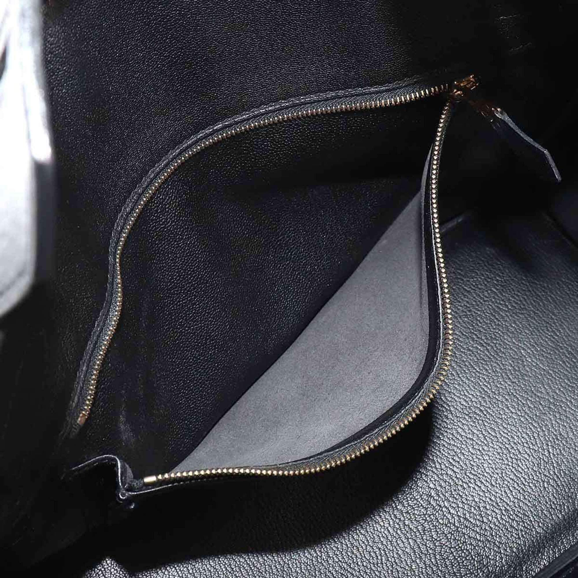 Hermes Birkin 30, Ardennes, Black, Handbag, □B stamp, 1998 production, Gold hardware — Like New