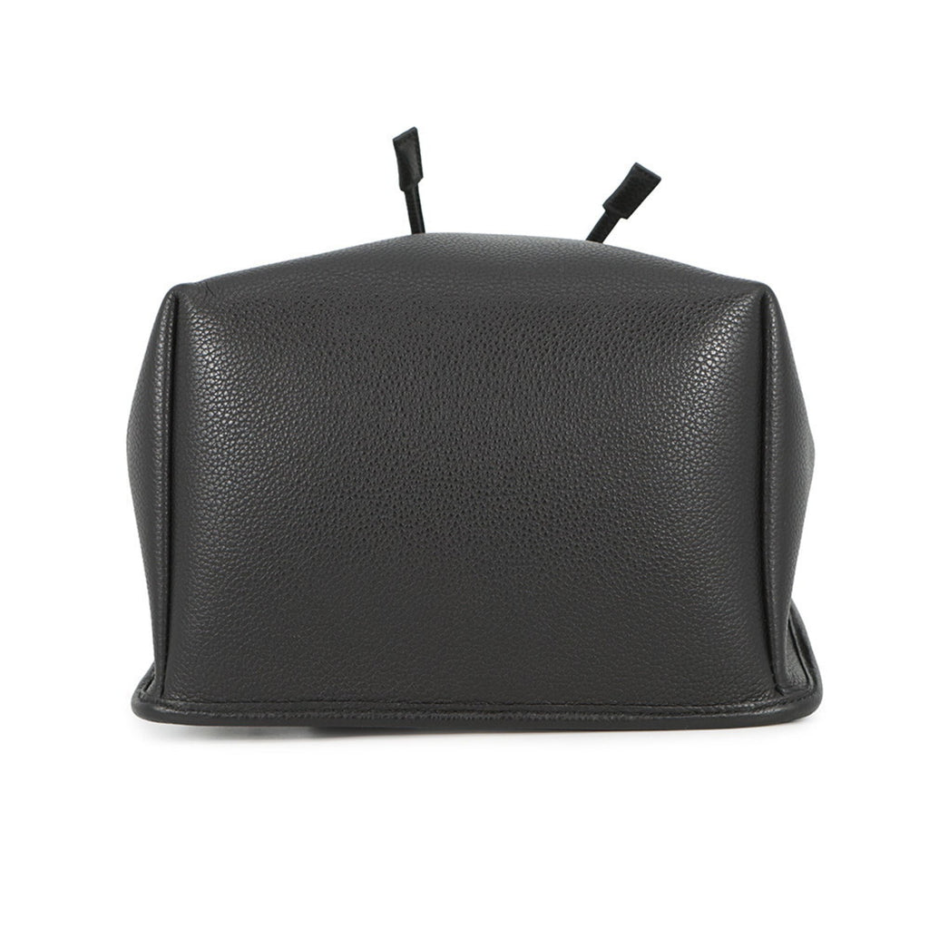 Salvatore Ferragamo Gancini Leather Backpack in Black