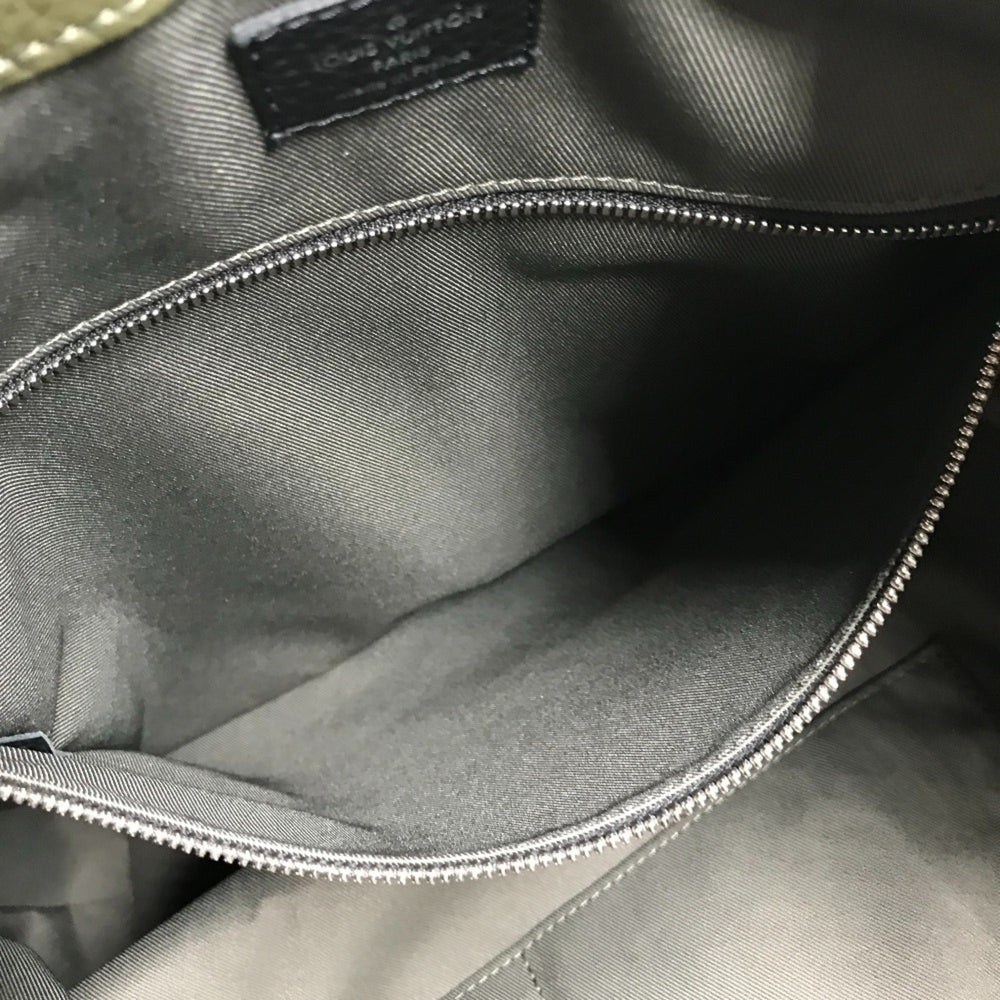 LOUIS VUITTON M55171 LV Logo Taurillon Noé Backpack Daypack Bag Drawstring Rucksack Leather Men's Women's Black — Like New
