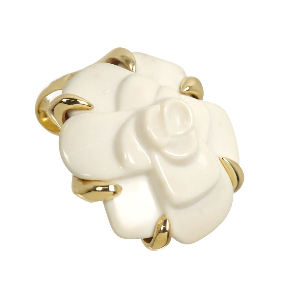 Chanel Camellia Pendant Top, Cachoron, 18K Yellow Gold (750) — Like New