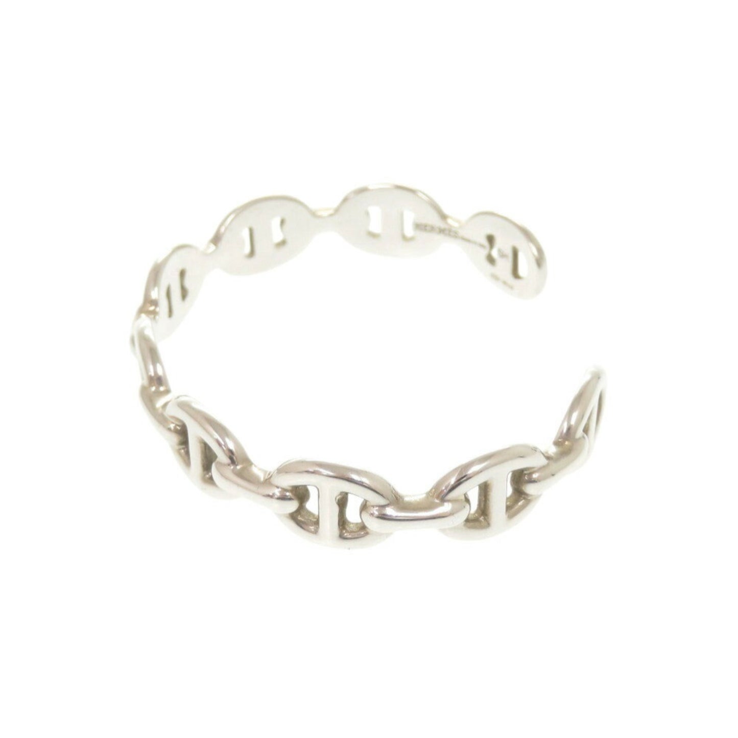 Hermes Chaine d'Ancre Anchaine SH Silver 925 Bangle Bracelet 0380HERMES