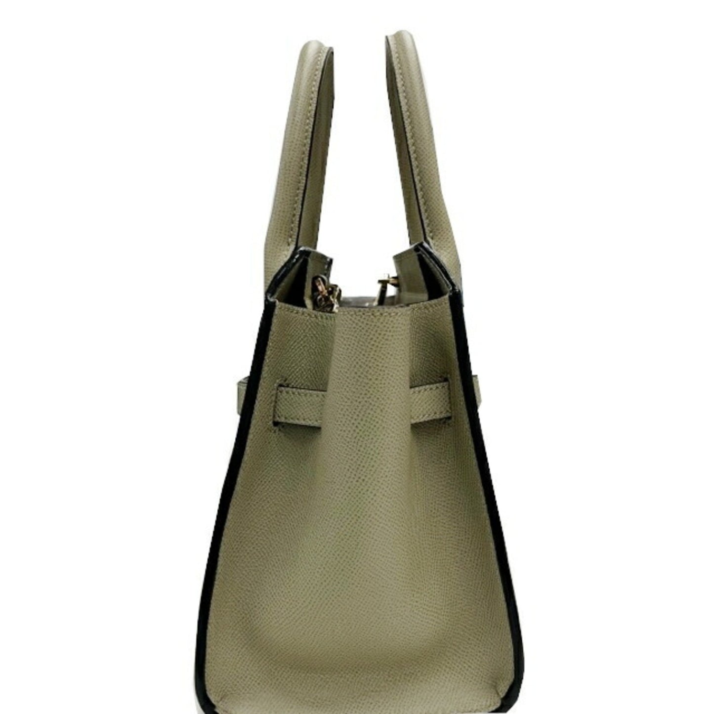 Valextra 2 Handle Milano Bag Mini Soft Calfskin Tundra Green Handbag Shoulder for Women