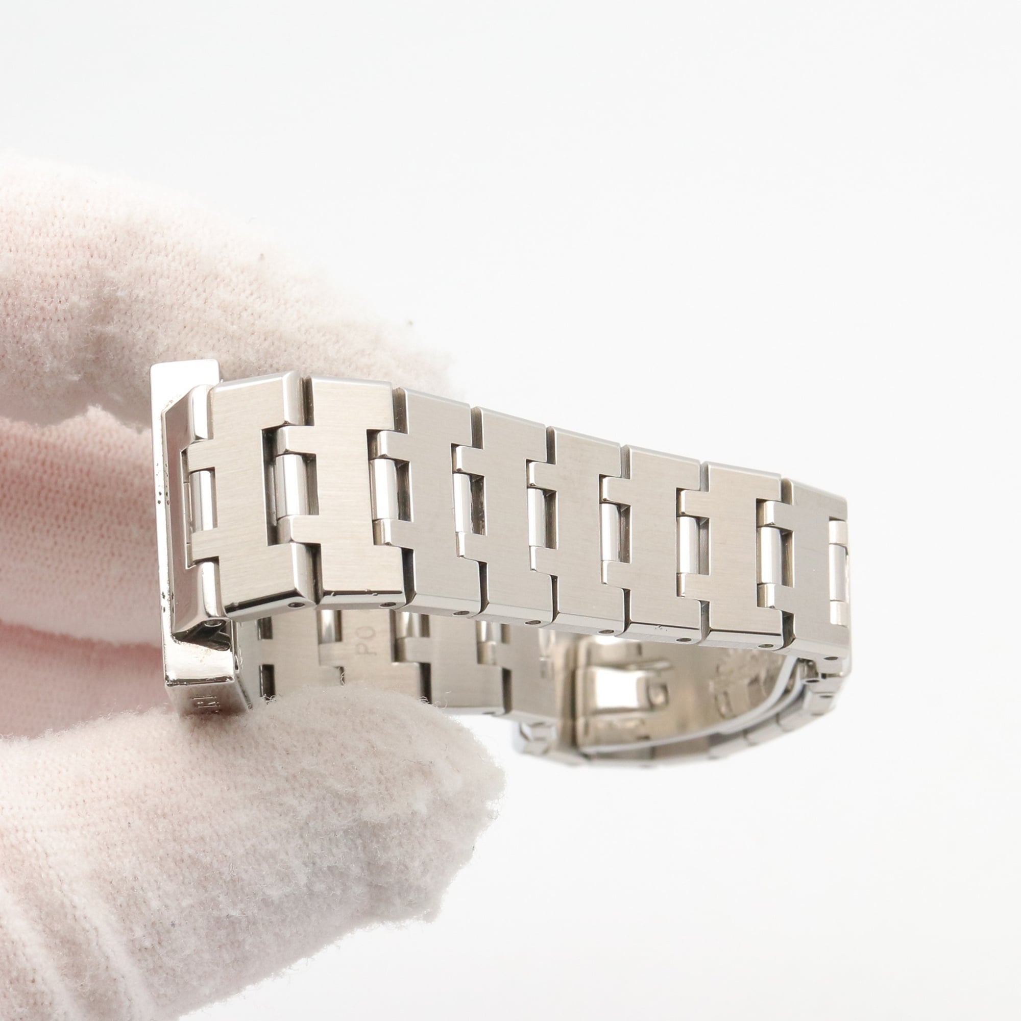 Bulgari BVLGARI Quadrato Watch, Stainless Steel, Women's, Black, SQ22SS — Very Good