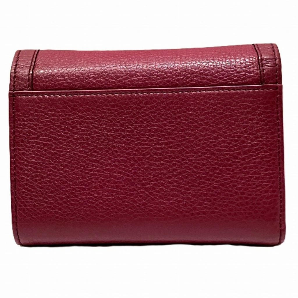Gucci Tri-fold Wallet Bamboo Leather 257017