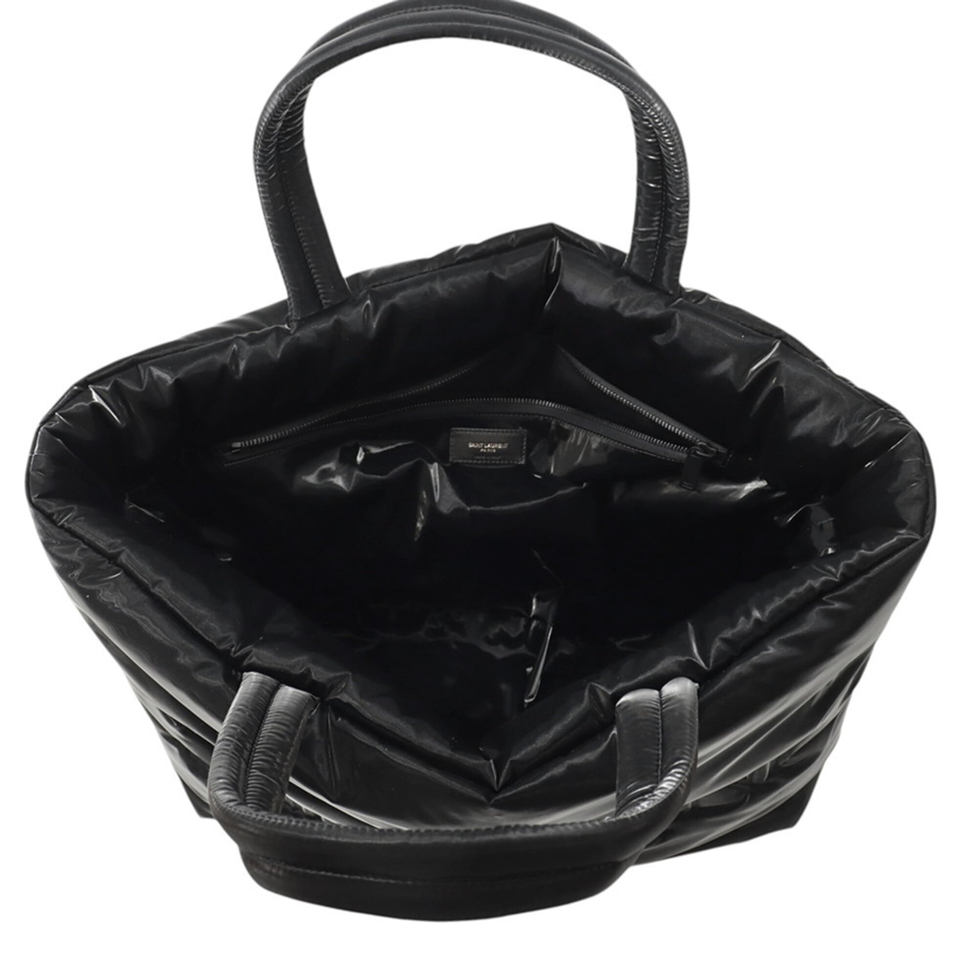 Yves Saint Laurent Saint Laurent Paris Wide Puffer Nylon Tote Bag 756269 SAINT LAURENT PARIS Handbag Black — Like New