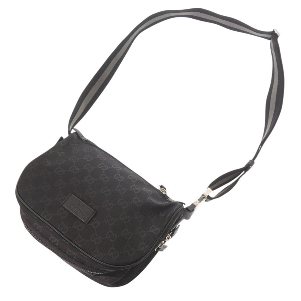 Like new Gucci GG nylon black shoulder bag 0637 GUCCI — Like New