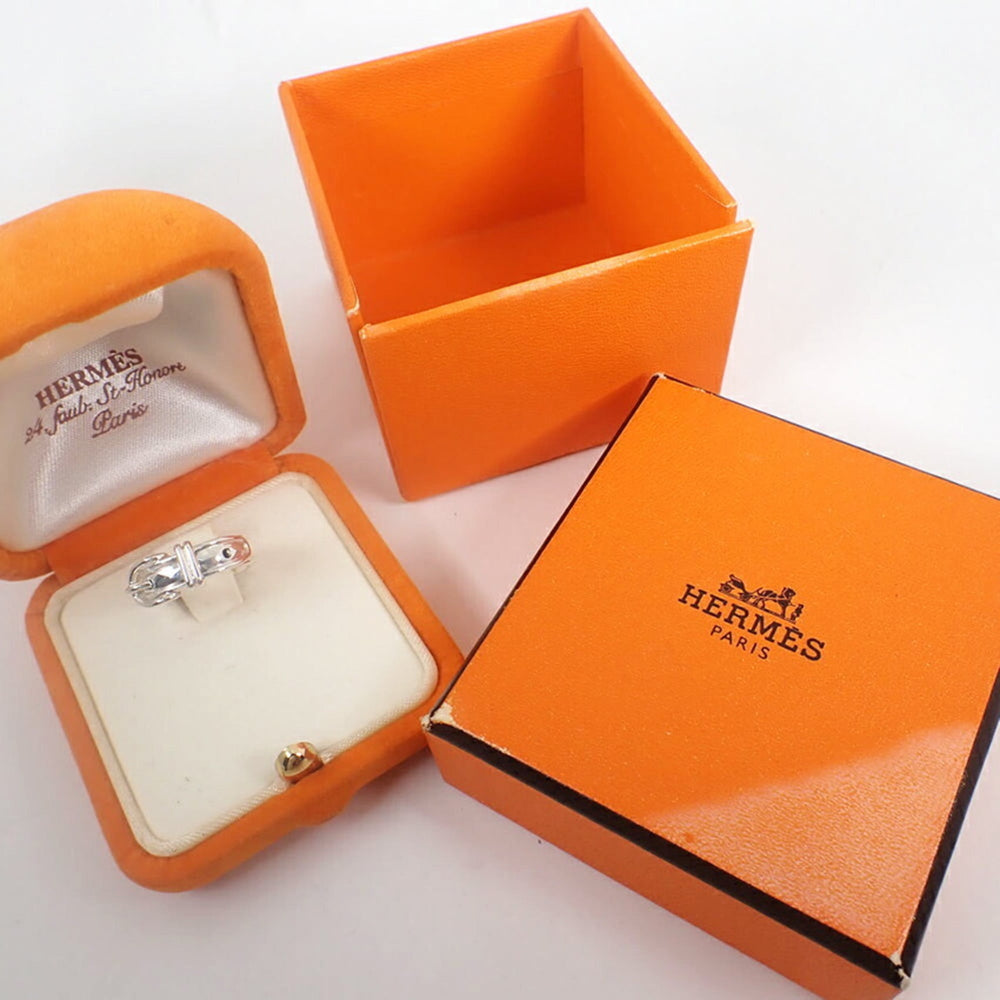 HERMES 925 Ceinture Croix Ring, Size 8.5 — Like New