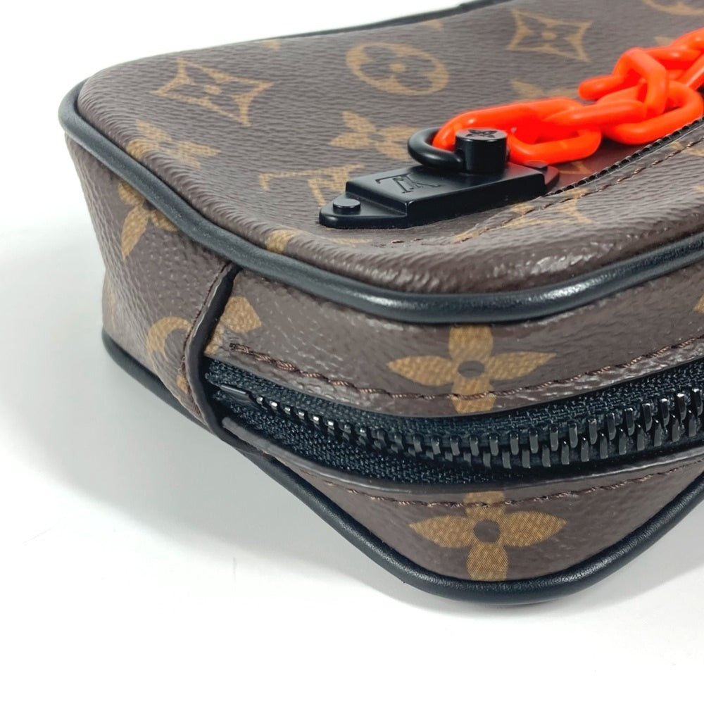 LOUIS VUITTON M44458 Monogram Solar Pochette Volga Clutch Bag Pouch Chain Strap Second Canvas Men's Women's Brown — Like New