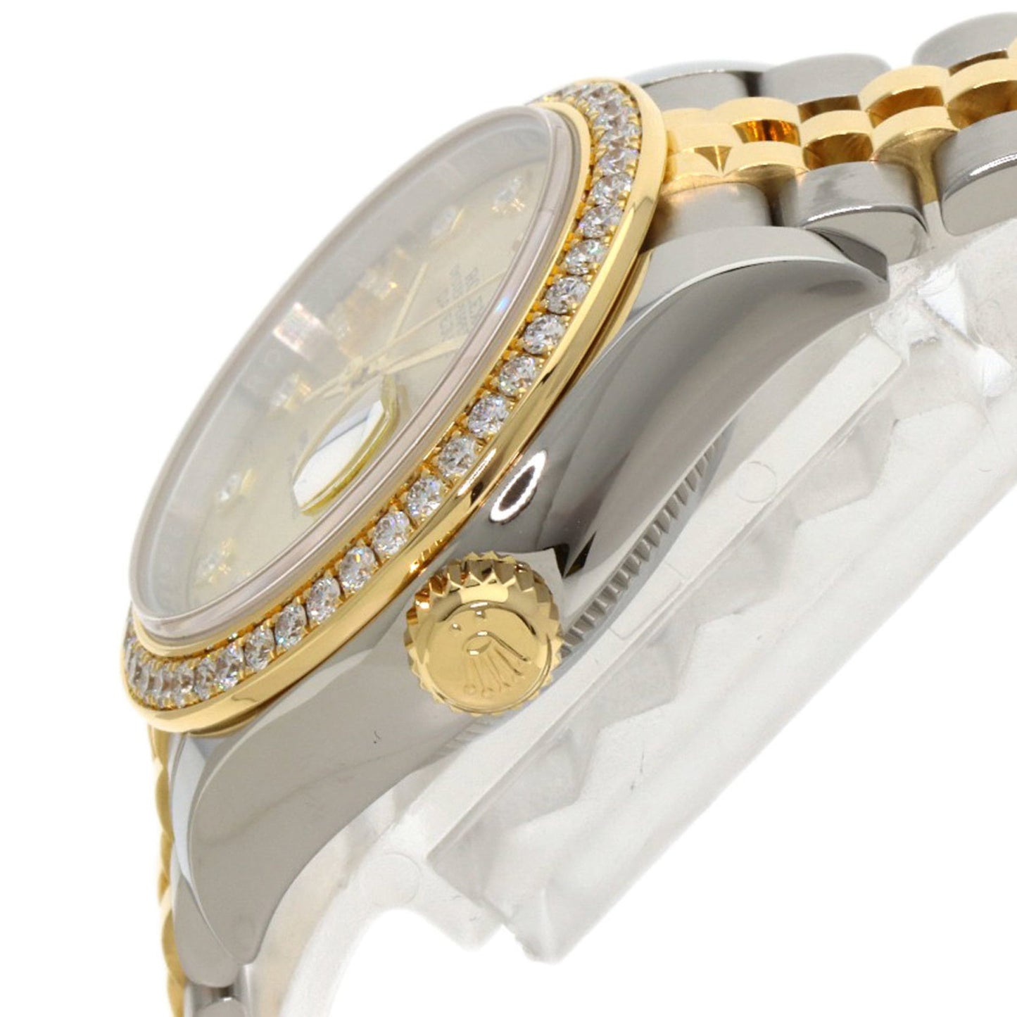 Rolex 279383RBR Datejust Star IX Diamond Bezel Watch in Stainless Steel/18K White Gold (18K Gold) for Women